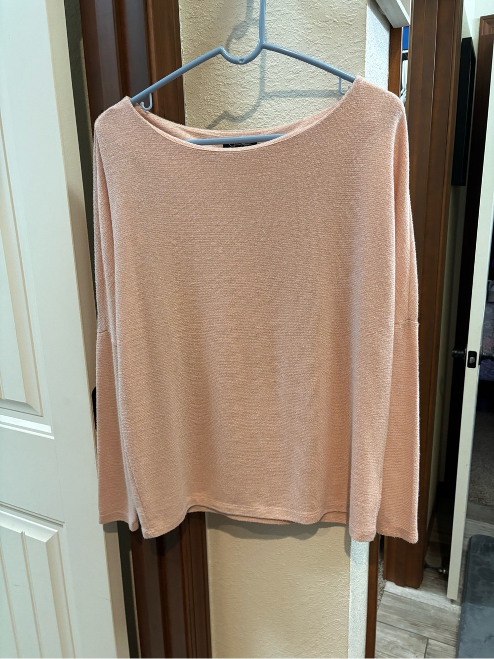 Jessica Simpson Blush Pink Long-Sleeve Knit Sweater Top
